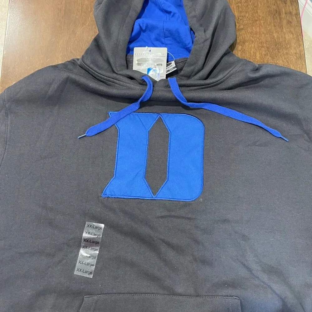 Duke University Pullover Hoodie Unisex Adult XXL Blue Devils Sweatshirt NCAA NEW